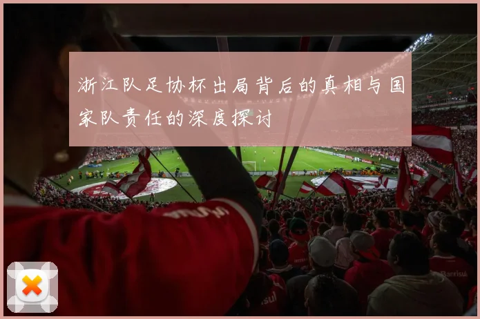 浙江队足协杯出局背后的真相与国家队责任的深度探讨